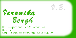 veronika bergh business card